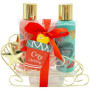 Coffret Bain Cozy Christmas - Gel Douche Pomme Épicée & Lotion Vanille Épicée