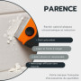 Racloir PARENCE pour Plaques Vitrocéramiques et Induction - Nettoyage Efficace sans Rayures