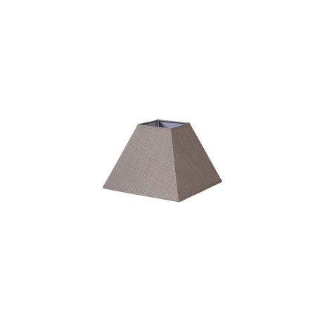 Abat-jour pyramide Tenorio en lin gris E27