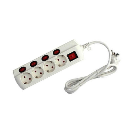 Support de Base Brightium à 4 Prises avec Câble - Idéal pour Équipements Électriques