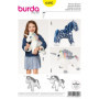 Patron Burda 6495 pour Peluches - Cheval à Câliner ou Décorer