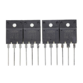 Transistors de puissance NPN PNP HUABAN - 2 paires B778 et D998