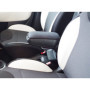 Accoudoir Central de Rangement pour Fiat 500L - Noir avec Revêtement Tissu