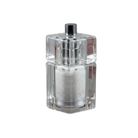 Moulin à Sel Transparent en Acrylique Bisetti