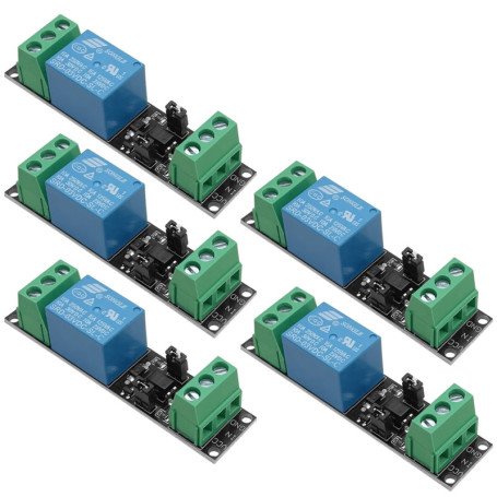 Module Relais Temporisé 3V avec Isolation Optocoupleur - 5pcs pour IoT