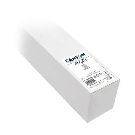 Papier Acrylique Canson - Rouleau Grain Toilé 0.9 x 10m 400g/m²