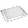 Lot de 6 Plateaux de Service Rectangulaires en Acier Inoxydable - 32 x 27 cm