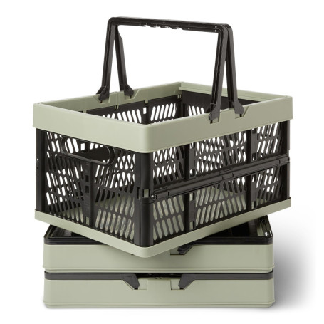 Lot de 3 Paniers Pliables Amazon Basics pour Courses et Rangement - 25L