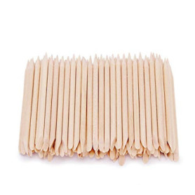 Lot de 100 bâtons en bois d'oranger pour manucure et nail art - STALEKS PRO