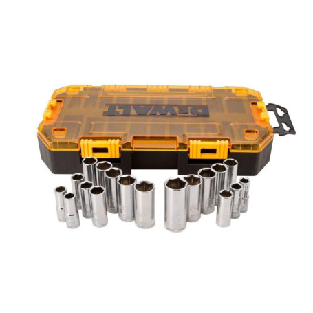 Kit d'outils DEWALT avec douilles profondes 3/8" - 20 pièces