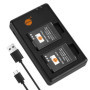 Pack de 2 Batteries EN-EL12 avec Chargeur USB pour Nikon Coolpix