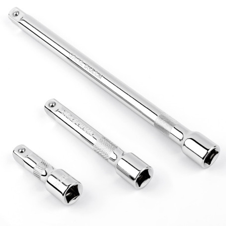 Jeu de 3 rallonges à cliquet 1/2" - 75 mm, 125 mm, 250 mm