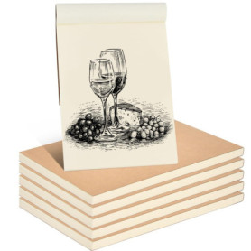 FOROREH Set de 6 Carnets A6 en Couverture Kraft - Cahiers Écologiques pour Écriture et Dessin