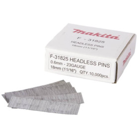 Clous finettes 23 Ga 18 mm pour cloueur Makita - 10 000 pièces