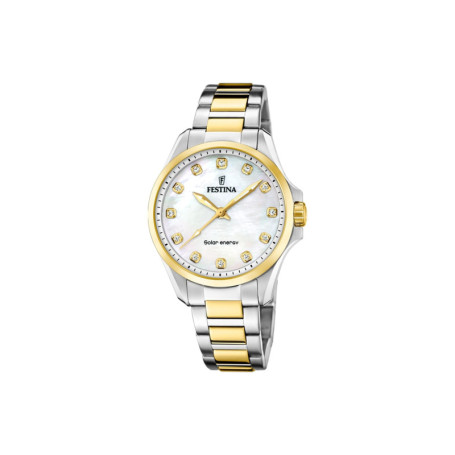 Montre Solaire Femme Festina Acier Inoxydable Multicolore