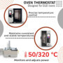 Thermostat DOJA Barcelona Compatible EGO pour Four - Précision de 50°C à 320°C
