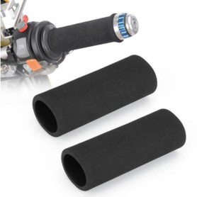 Poignées Confort en Mousse Antidérapantes pour Moto - 2pcs