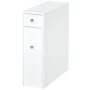 Meuble de Toilette Compact HOMCOM avec Rangement et Tiroirs