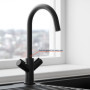 Mitigeur de Cuisine Monocommande Fern Easyfit Noir par Bristan