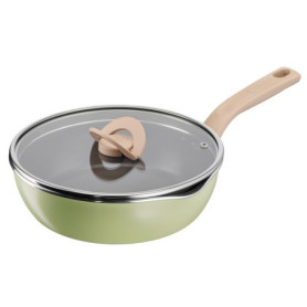Poêle Tefal One Pick Pot 24cm - Revêtement Antiadhésif Vert Lichen