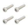 Lot de 4 Boulons Torx T30 en Acier Inoxydable pour Tronçonneuses Stihl - M6 x 25 mm