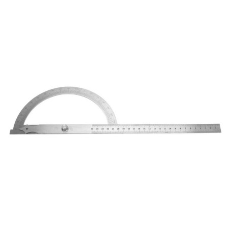 Rapporteur en Acier Inoxydable 200 x 300 mm pour Mesure d'Angle
