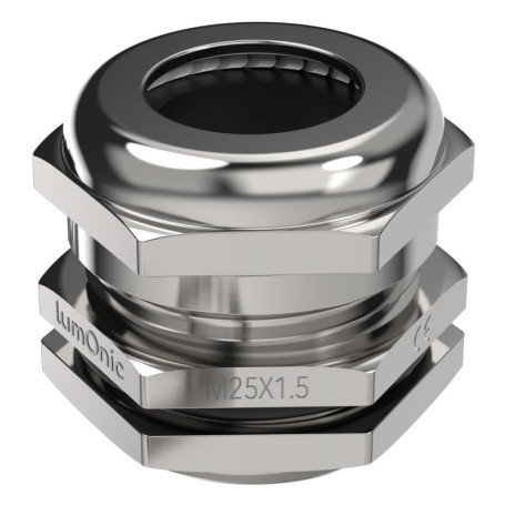 Presse-étoupe en métal M25 Lumonic - Étanchéité IP68 avec contre-écrou
