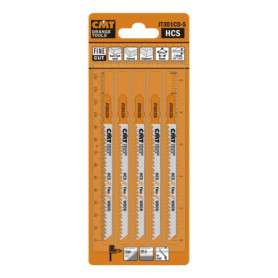 Lames de Scie Sauteuse CMT Orange Tools JT301CD - 5 Pièces pour Bois et Plastique