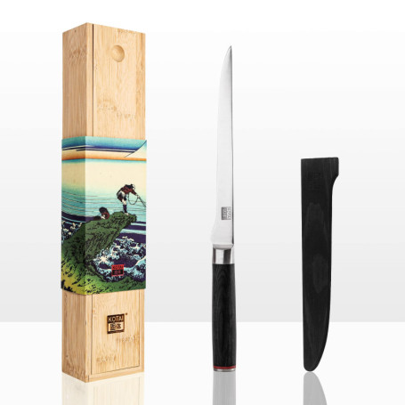 Couteau à Poisson KOTAI - Lame Flexible de 20 cm en Acier Inoxydable Japonais