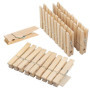 Pinces à Linge Miniatures en Bois KUBDPQOR - Lot de 30