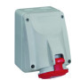 Prise Saillie Fixe Legrand 32A 400V Rouge et Gris - IP44 IK09