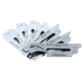 Jauge de Soudure d'Angle RIVERWELD MG-11 RL - Ensemble de 7 Pièces avec Marquages Double Face