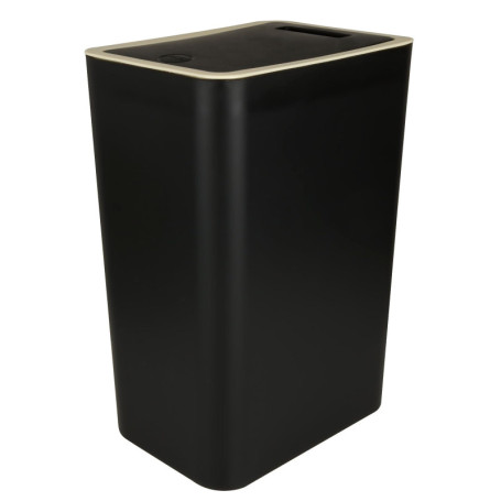 Poubelle de Cuisine MIVIDE 12L avec Couvercle Tactile - Noir