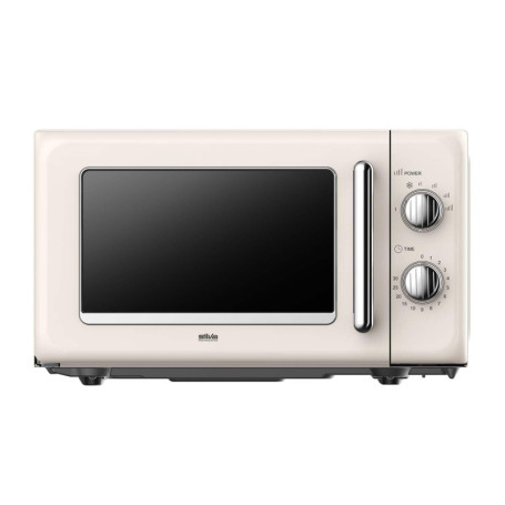 Micro-ondes rétro Silva Schneider 20L 700W beige avec minuterie