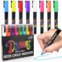 The Glowhouse Marqueurs à Craie Liquide Néon - Lot de 8 Stylos Lavables