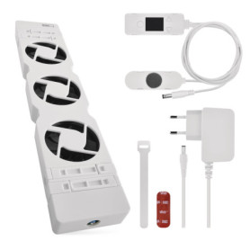 Ventilateur de Radiateur EMOS - Économiseur d'Énergie Silencieux avec Sonde de Température