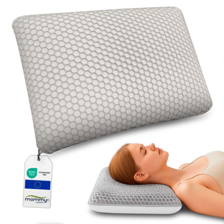 Oreiller Cervical Viscoélastique Ergonomique 60x40 cm - Mommy Confort