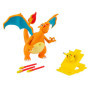 Figurine Deluxe Dracaufeu avec Pikachu et Lanceur - Pokémon 15 cm