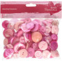 Boutons Roses Assortis - 250g pour Artisanat