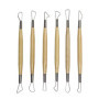 Set de 6 Mirettes en Bois Royal & Langnickel - Outils de Sculpture 20 cm