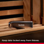 Clé USB SanDisk Extreme Pro 256 Go - Performance Élevée jusqu'à 1000 Mo/s