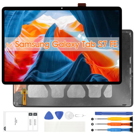 Écran LCD de Remplacement pour Samsung Galaxy Tab S7 FE 12.4" - Kit Complet avec Instructions
