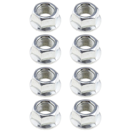 8 Écrous à Bride pour Roues de Vélo 3/8" - Compatibles Vélos Enfants et VTT