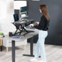 Bureau Réglable VIVO Assis-Debout 32" pour Double Écran