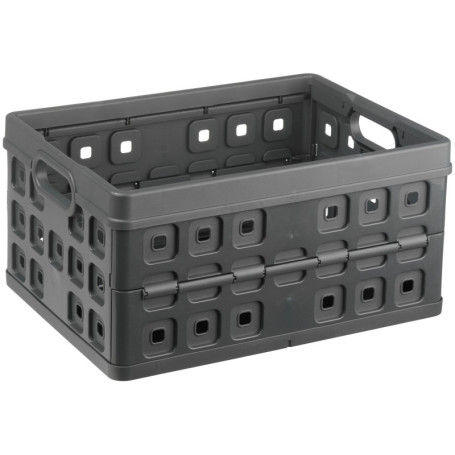 Panier de Rangement Pliable Sunware 32L - Anthracite