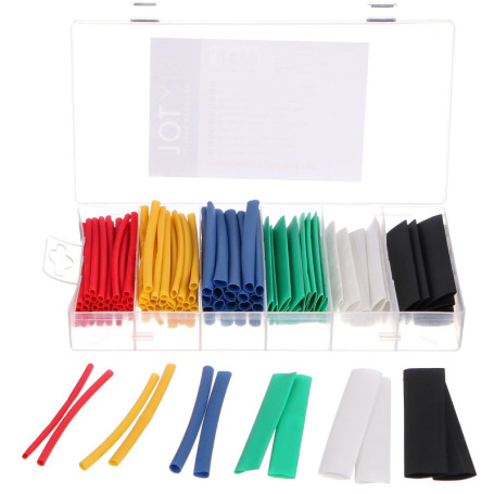 Kit de 128 Gaines Thermorétractables Multicolores SIXTOL