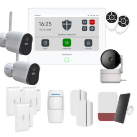 Pack Alarme Connectée Daewoo Touch 7" - Système WiFi/GSM avec Caméra HD