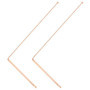 Baguettes de Radiesthésie en Cuivre Pur QWORK - Set de 2 pour Divination