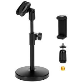 Support de Microphone Multifonction QWORK avec Clips pour Téléphone