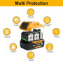 Pack de 2 Batteries Li-Ion 18V 5,5 Ah Powarobor pour Outils Dewalt